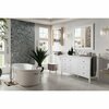 James Martin Vanities Palisades 60in Single Vanity, Bright White w/ 3 CM Arctic Fall Solid Surface Top 527-V60S-BW-3AF